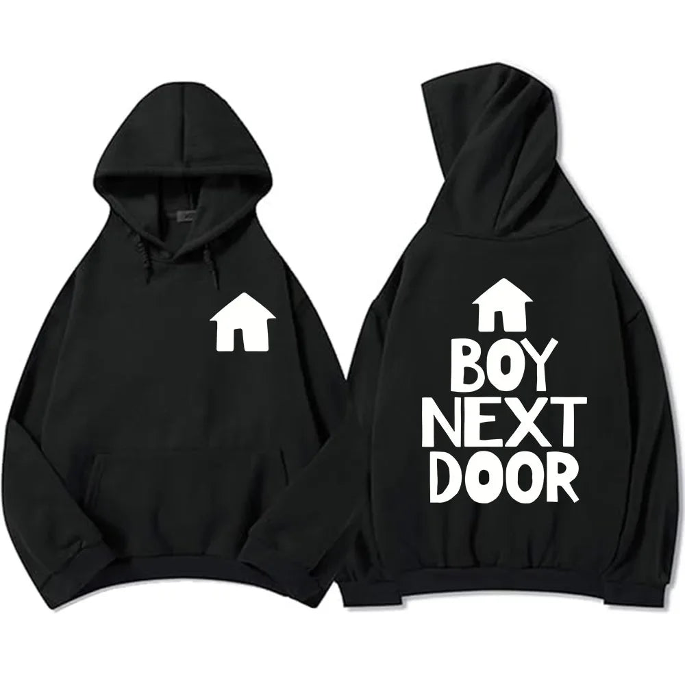 Unisex Men's Street Wear Boys' Band BOYNEXTDOOR Hoodie Korean Fashion Pattern Printed Sweatshirt Autumn/Winter Top