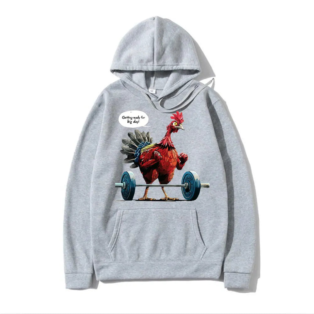 Cozy Chicken Meme Hoodie - Fun & Oversized Comfort