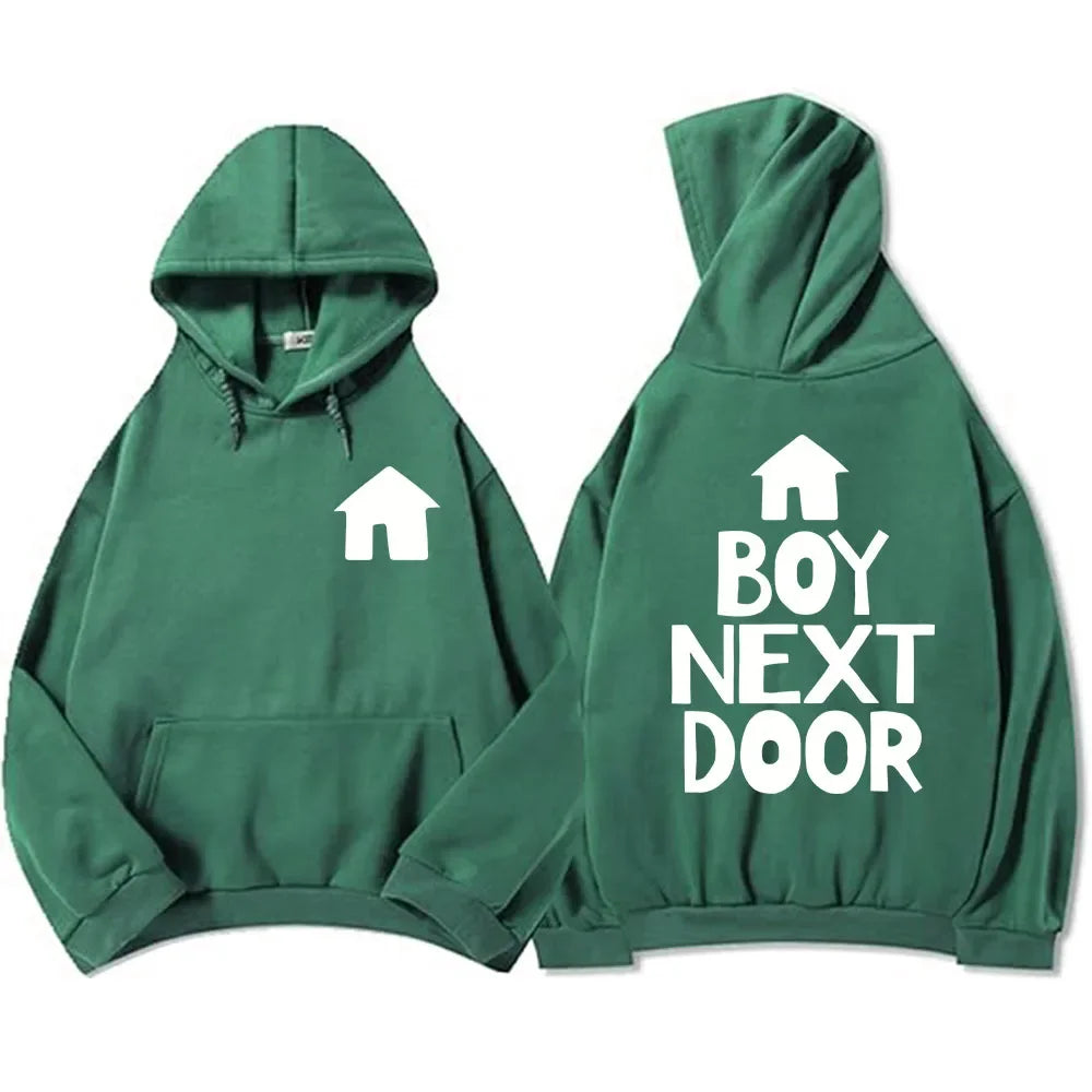 Unisex Men's Street Wear Boys' Band BOYNEXTDOOR Hoodie Korean Fashion Pattern Printed Sweatshirt Autumn/Winter Top