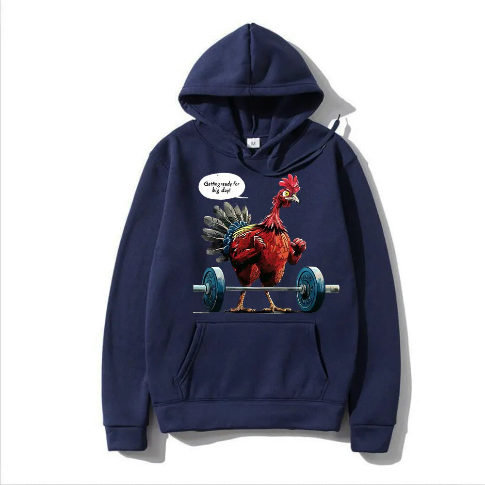 Cozy Chicken Meme Hoodie - Fun & Oversized Comfort