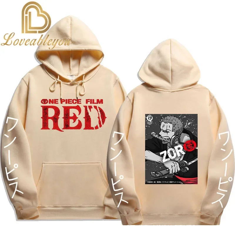 Anime Streetwear Hoodie - One Piece Design