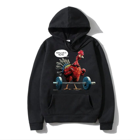 Cozy Chicken Meme Hoodie - Fun & Oversized Comfort