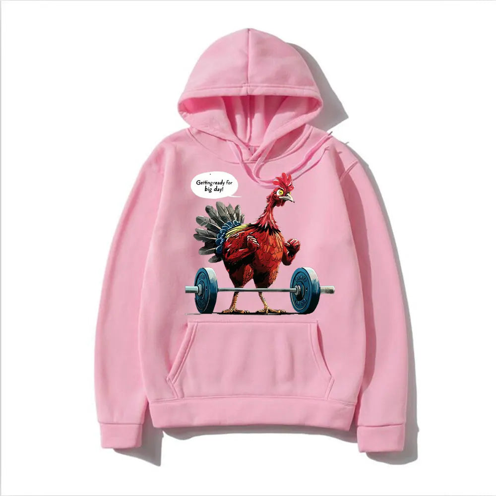 Cozy Chicken Meme Hoodie - Fun & Oversized Comfort