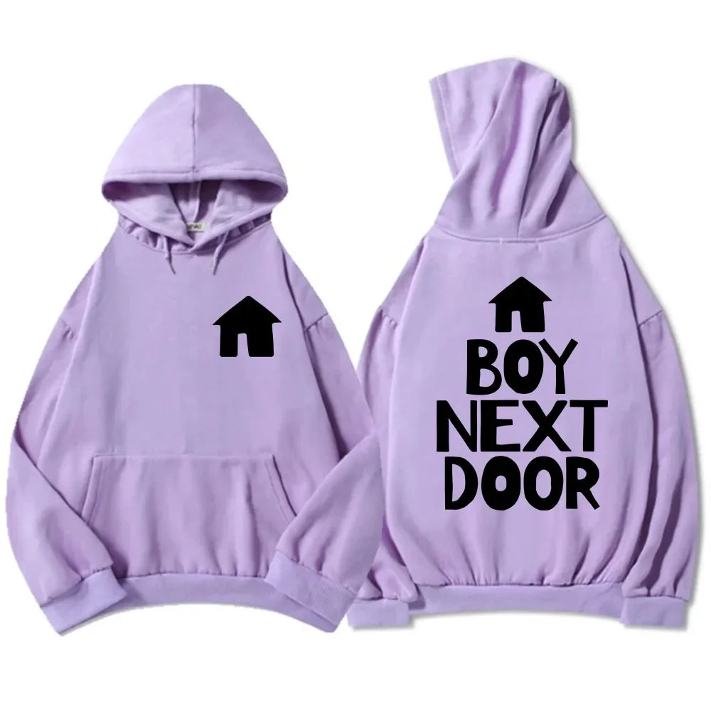 Unisex Men's Street Wear Boys' Band BOYNEXTDOOR Hoodie Korean Fashion Pattern Printed Sweatshirt Autumn/Winter Top