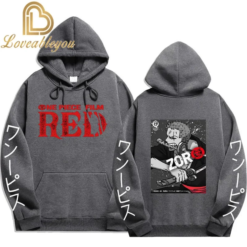 Anime Streetwear Hoodie - One Piece Design