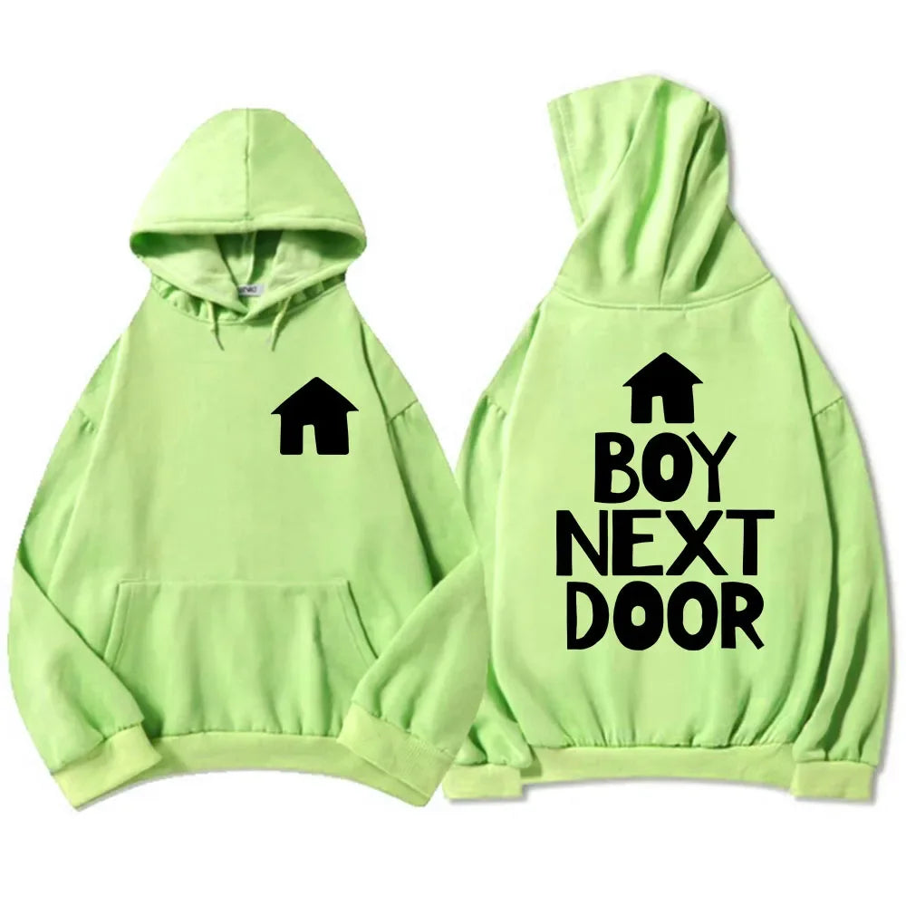 Unisex Men's Street Wear Boys' Band BOYNEXTDOOR Hoodie Korean Fashion Pattern Printed Sweatshirt Autumn/Winter Top