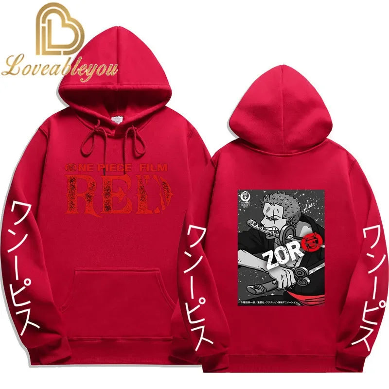 Anime Streetwear Hoodie - One Piece Design