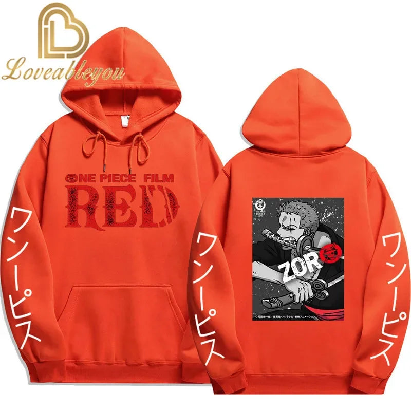 Anime Streetwear Hoodie - One Piece Design