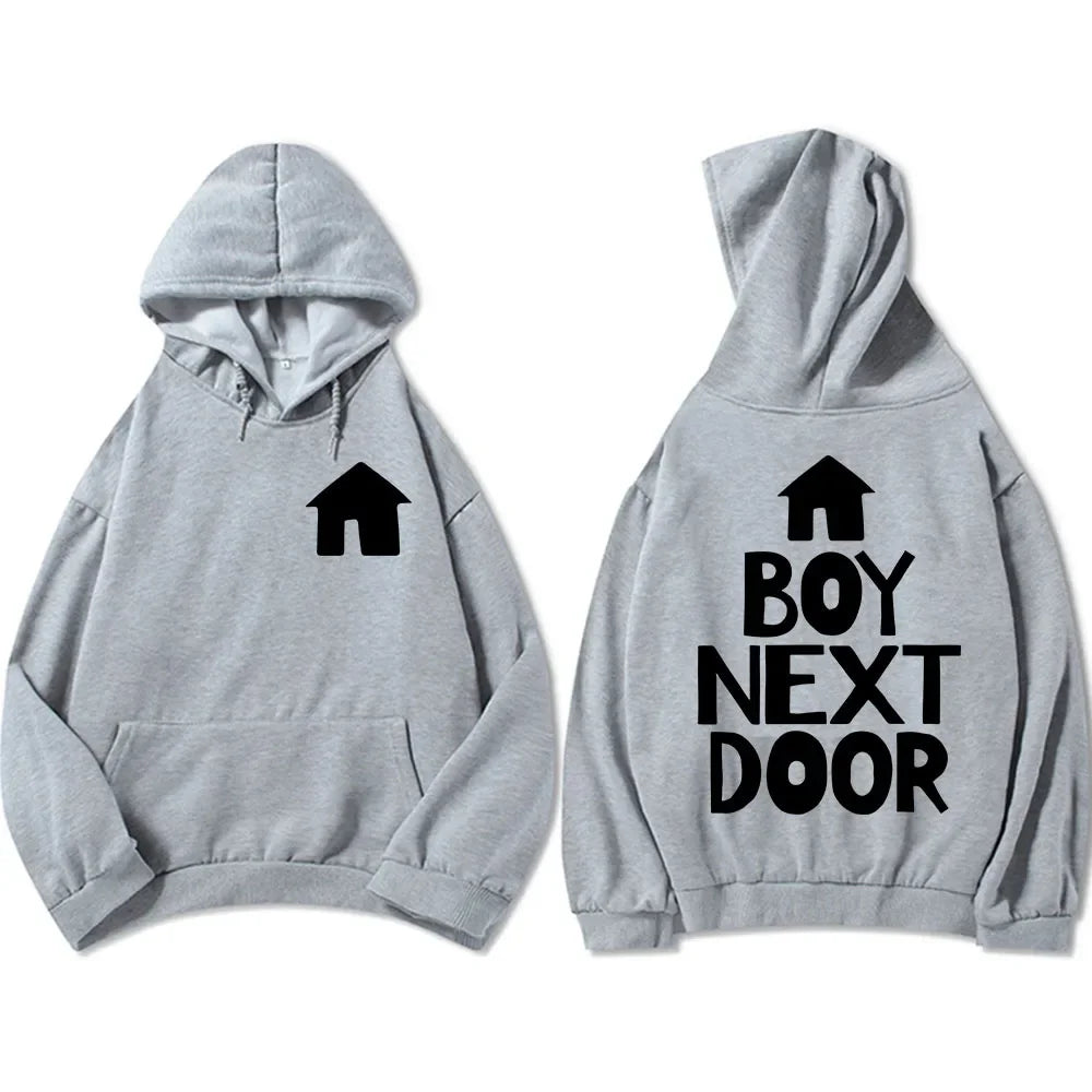Unisex Men's Street Wear Boys' Band BOYNEXTDOOR Hoodie Korean Fashion Pattern Printed Sweatshirt Autumn/Winter Top