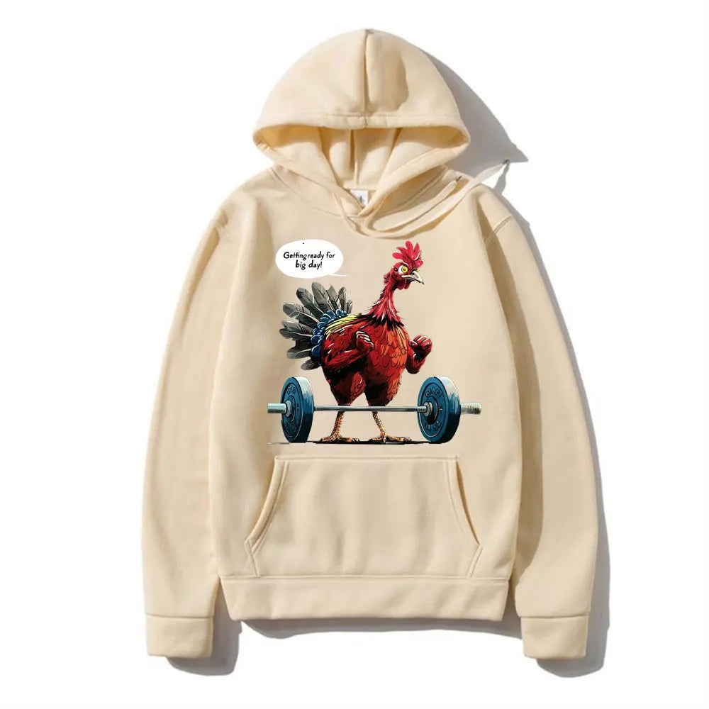 Cozy Chicken Meme Hoodie - Fun & Oversized Comfort