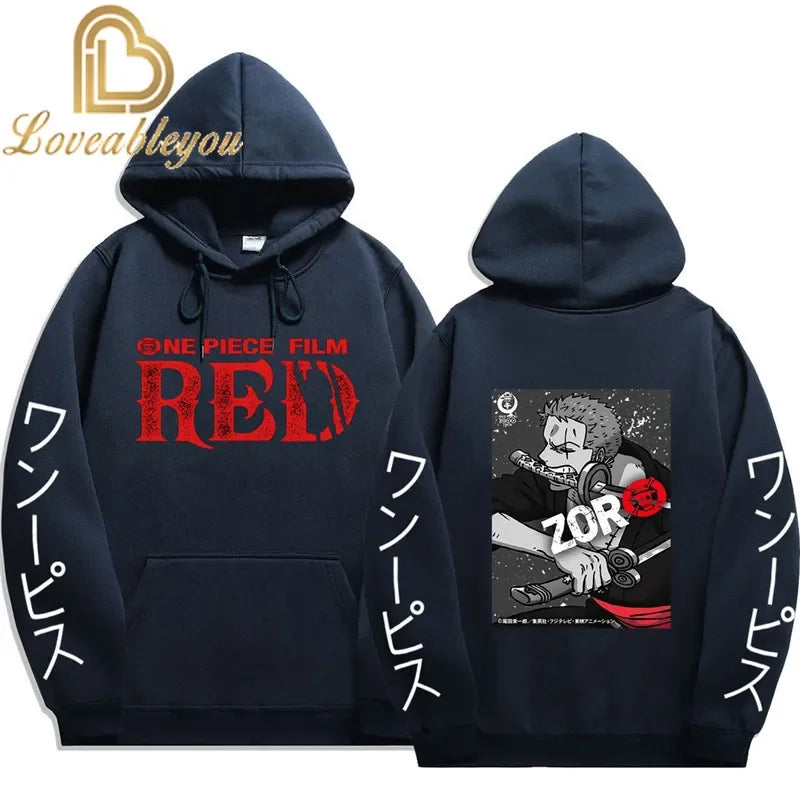 Anime Streetwear Hoodie - One Piece Design