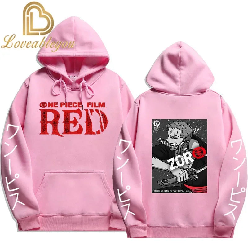 Anime Streetwear Hoodie - One Piece Design