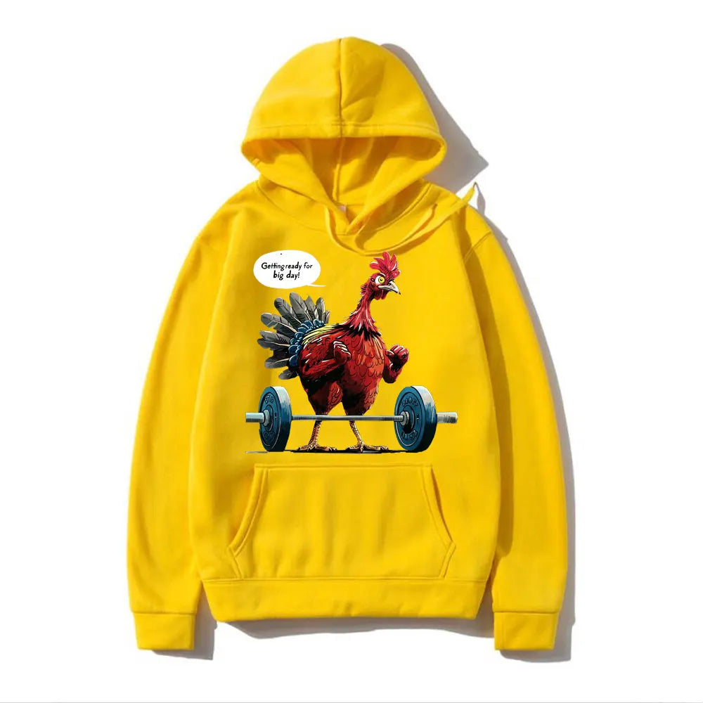 Cozy Chicken Meme Hoodie - Fun & Oversized Comfort