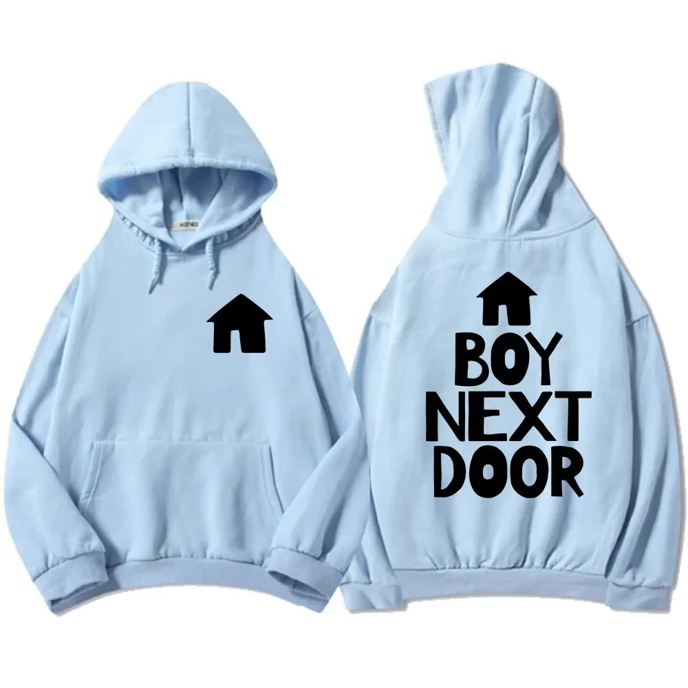 Unisex Men's Street Wear Boys' Band BOYNEXTDOOR Hoodie Korean Fashion Pattern Printed Sweatshirt Autumn/Winter Top