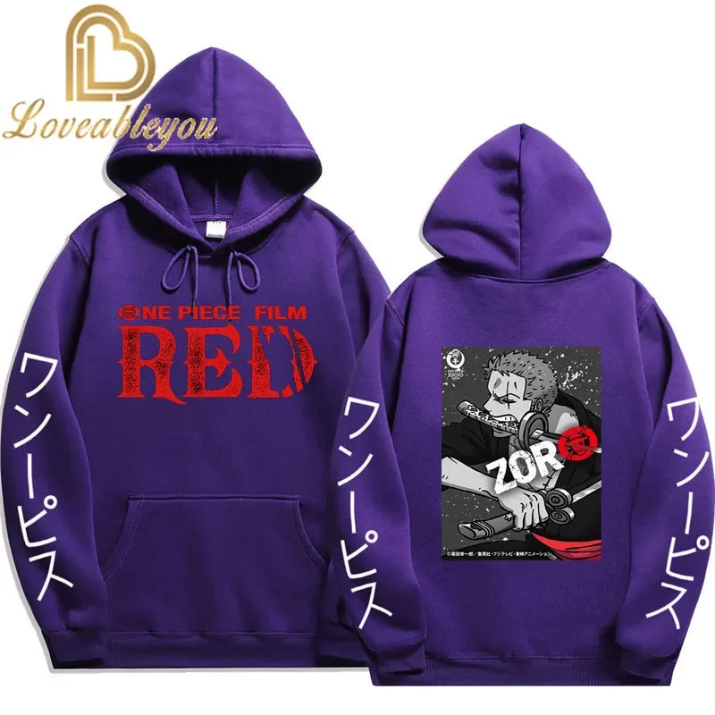 Anime Streetwear Hoodie - One Piece Design