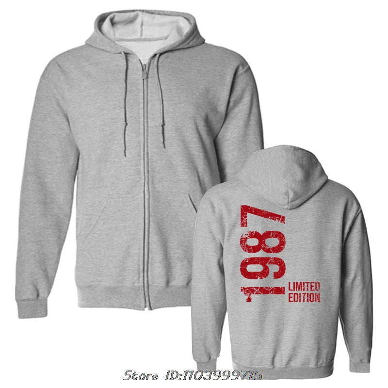 Novelty Awesome 37th 37 Years Retro Vintage 1987 Hoodie Fashion Men Hoody Sweatshirt Oversized Casual Jacket Cotton Streetwear