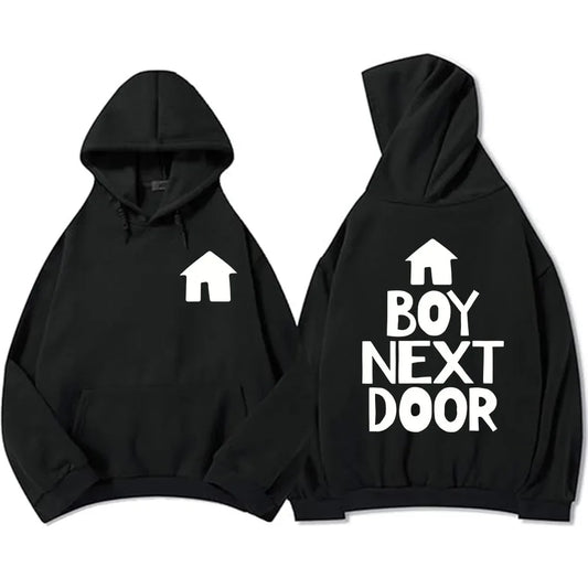 Unisex Men's Street Wear Boys' Band BOYNEXTDOOR Hoodie Korean Fashion Pattern Printed Sweatshirt Autumn/Winter Top