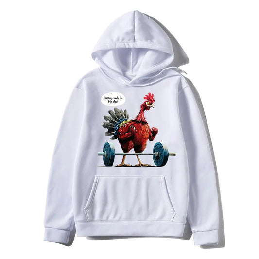 Cozy Chicken Meme Hoodie - Fun & Oversized Comfort